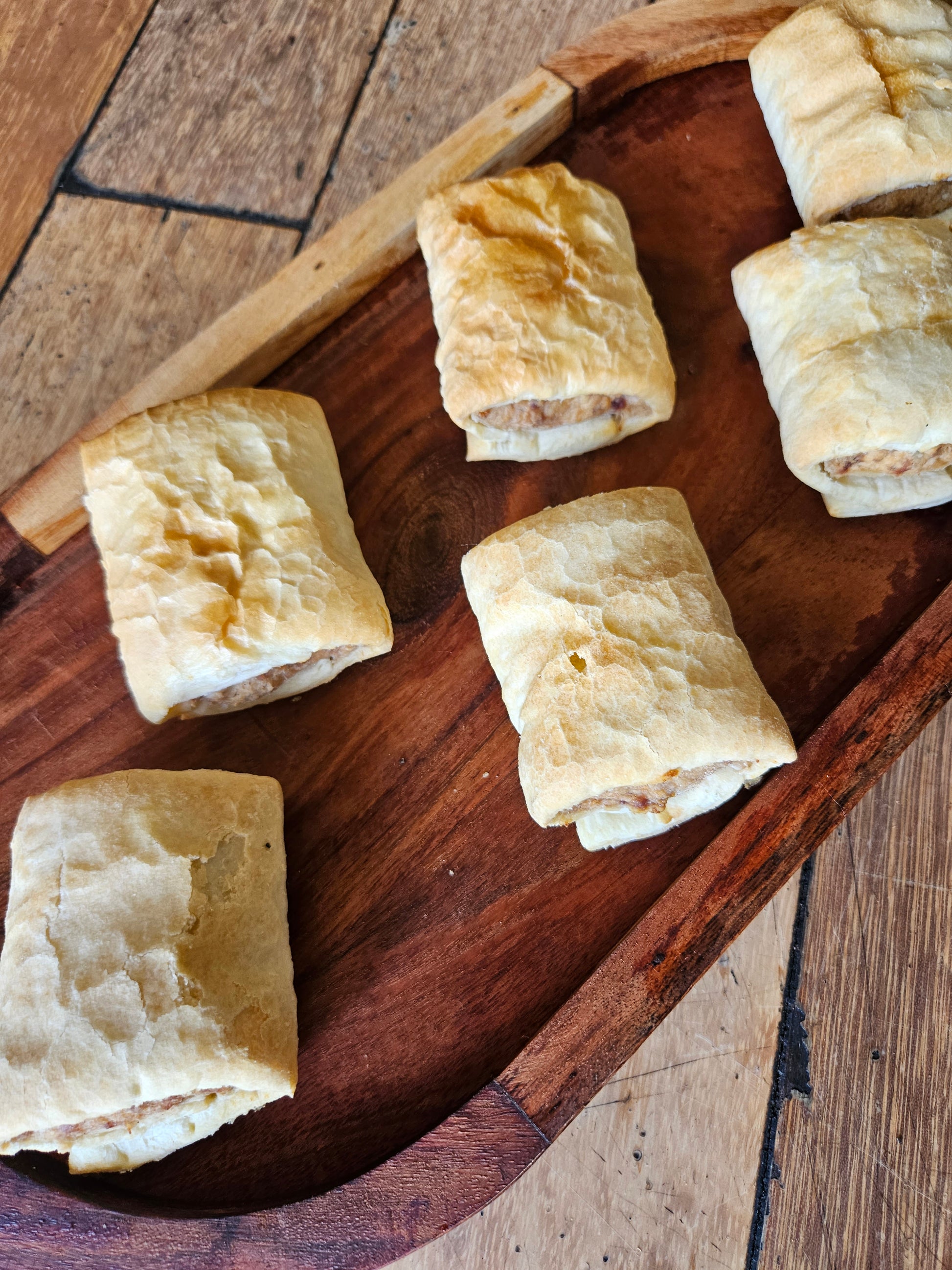 Hand made Sausage rolls