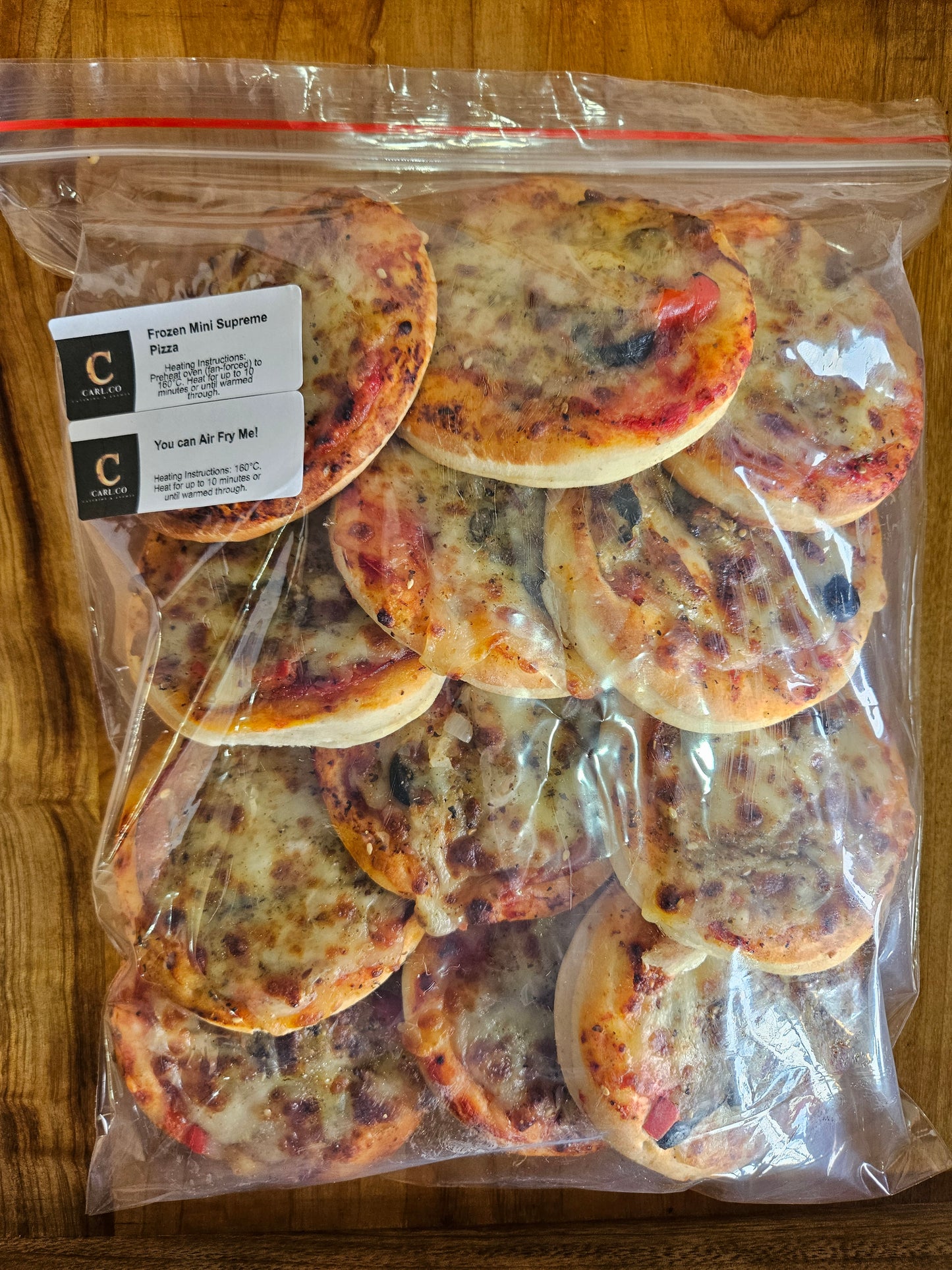 Frozen Mini Supreme Pizzas