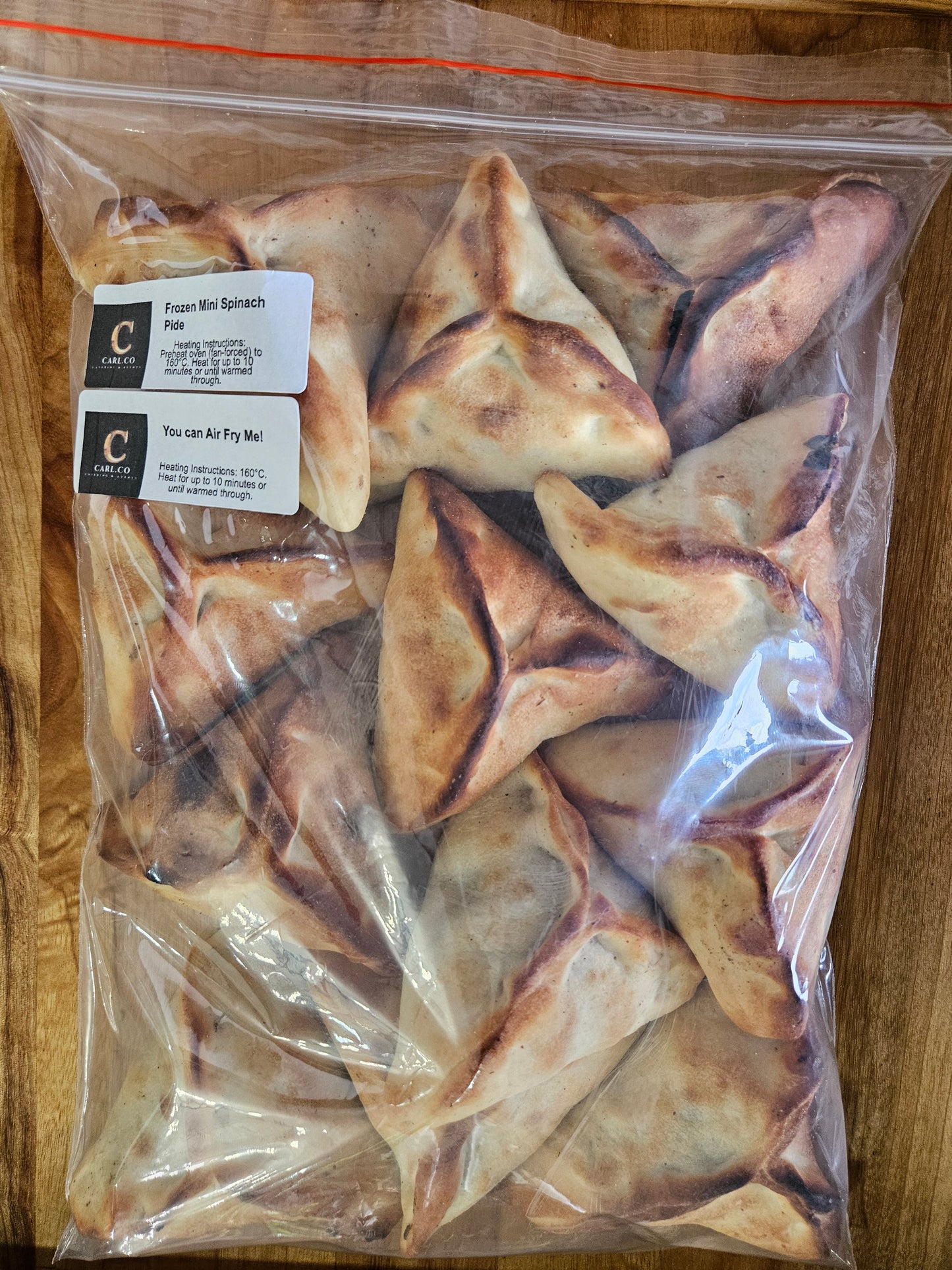 Frozen Mini Spinach Pides