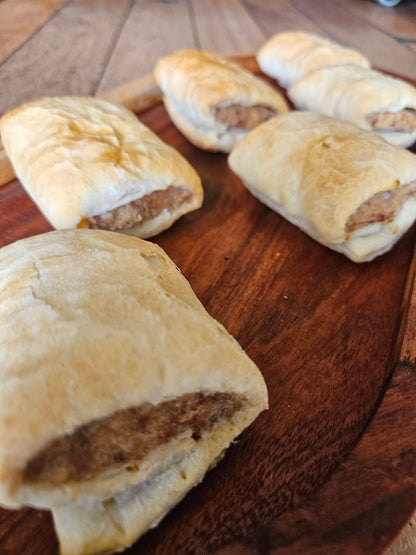 Handmade sausage rolls