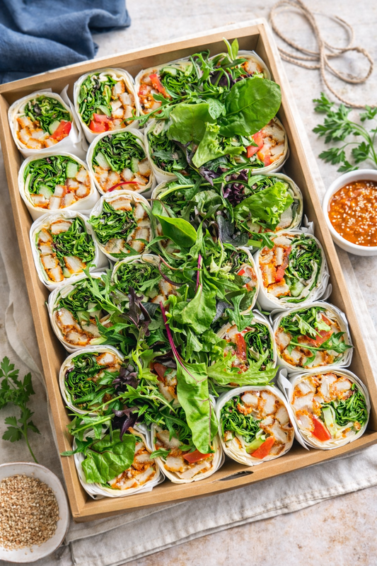 Chicken Schnitzel Wraps